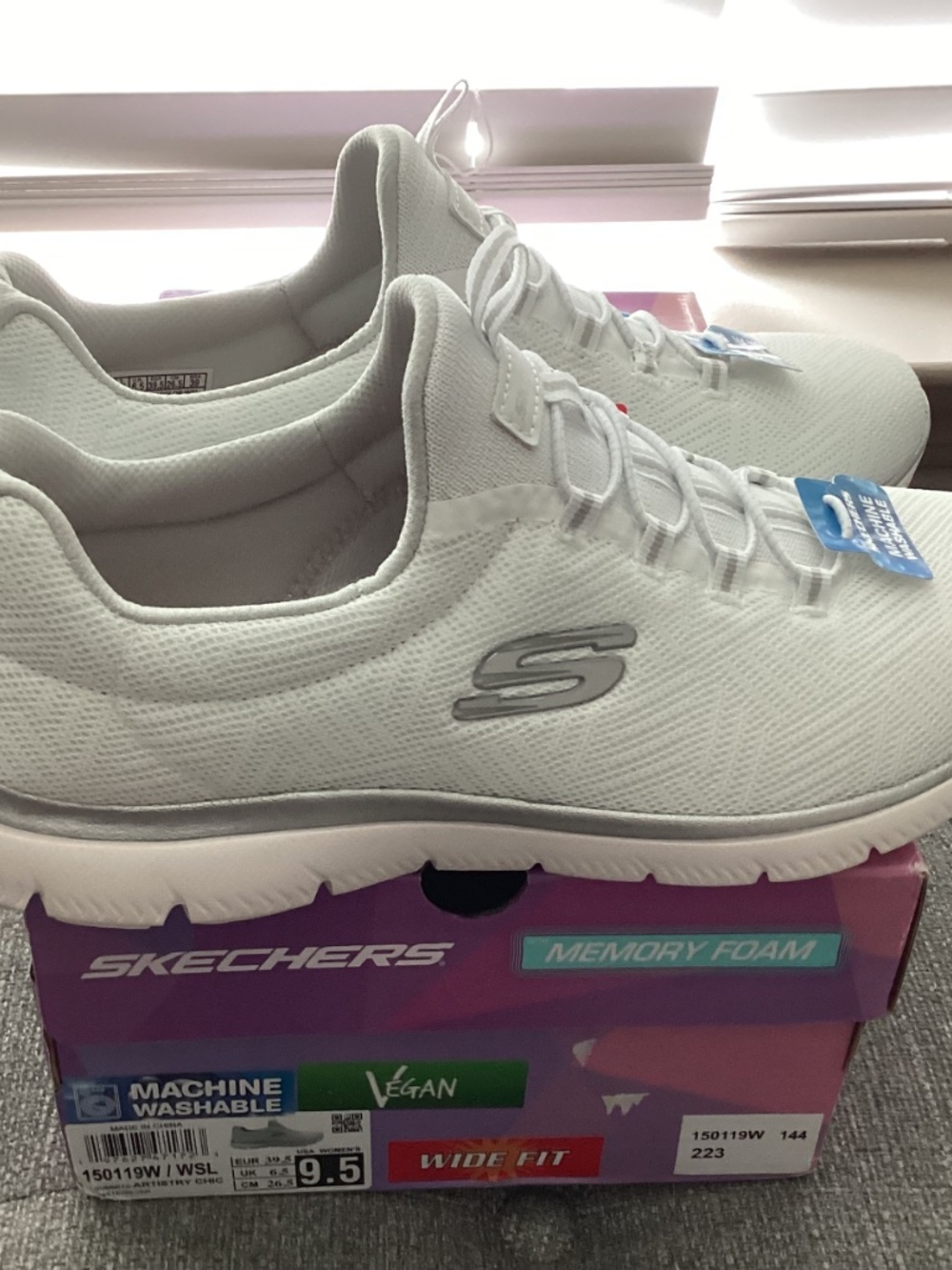 Skechers Women's Summit-Artistry Chic Wide Casual Sneakers, size 9.5 - Picture 10 of 11